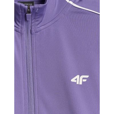 7. Girls' loose sports sweatshirt without hood 4F 4FJRSS26TSWSF3057-51S