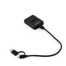 GEMBIRD M.2 SATA & NVME SSD DOCKING STATION BLACK