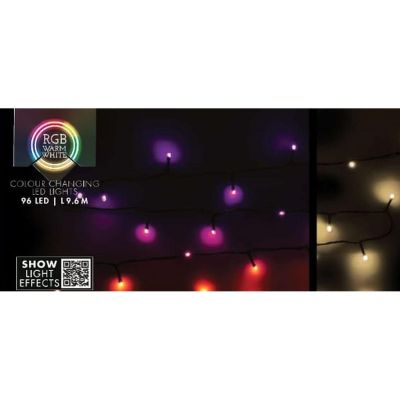 22. CHRISTMAS TREE LIGHTS 96 LED RGB LIGHT CHAIN WITH REMOTE CONTROL