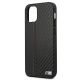 5. BMW M Collection PU Carbon Stripe Case for iPhone 12 mini - Black