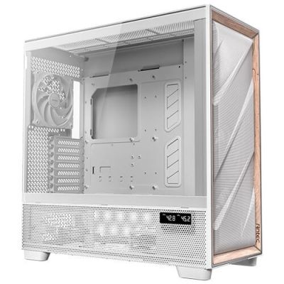 2. Antec Flux Pro Full-Tower E-ATX PC Case, Tempered Glass – White