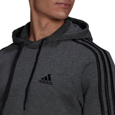 11. Adidas Essentials Fleece 3-Stripes Hoodie M GK9082