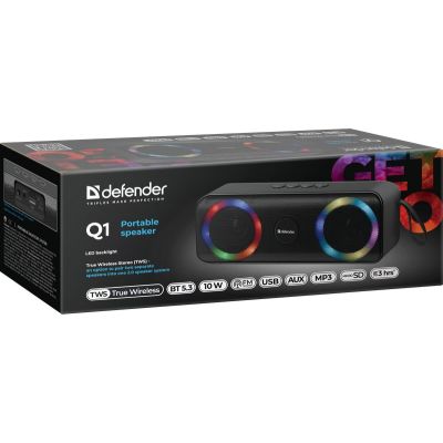 7. DEFENDER BEATBOX 20 BLUETOOTH SPEAKER 20W LIGHT/BT/MIC/FM/USB/TF