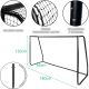 12. FOOTBALL GOAL WITH NET 180x120x60CM ENERO PRO