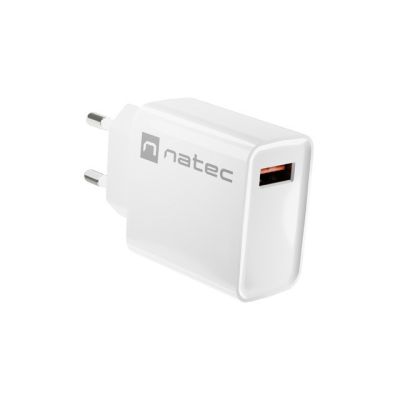 NATEC RIBERA USB-A 18W WHITE CHARGER NUC-2057