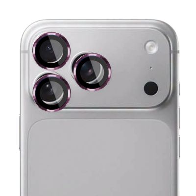 2. 3mk Lens Protection Pro Black Tempered Glass for iPhone 18 Pro / 18 Pro Max - Burgundy