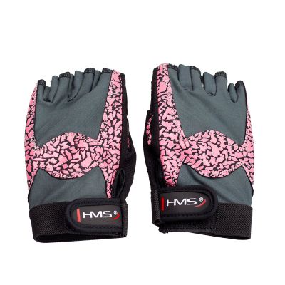 32. Gym Gloves Pink/Gray W HMS RST03 rL