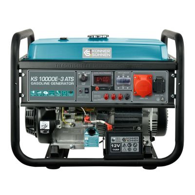 4. Könner & Söhnen KS 10000E-3 ATS Generator 7500 W 25 l Petrol Black, Marine
