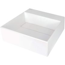 Granite countertop washbasin with space for a tap - with a cover