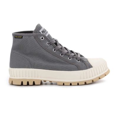 7. Palladium Pallashock Mid OG Granite Gray U shoes 76681-070-M