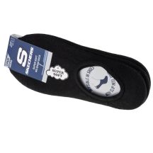 Skechers 3pk Mens Non Terry No Show S112219-BLK Black 41-46