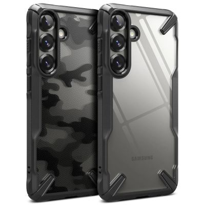 4. Ringke Fusion X Case for Samsung Galaxy S25+ - Black Camo