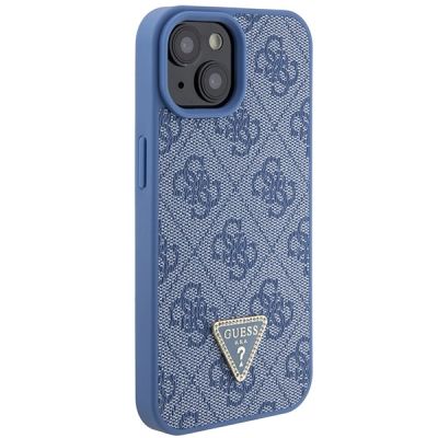 5. Guess GUHCP15SP4TDSCPB iPhone 15 6.1" blue/blue hardcase Crossbody 4G Metal Logo