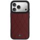 3. Mercedes Leather with Crossed Lines MagSafe case for iPhone 17 Pro Max - red