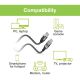 10. TECHLY USB-A TO GIGABIT ETHERNET RJ45 1M ADAPTER/NETWORK CABLE