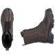 5. Women's leather ankle boots, insulated, brown
