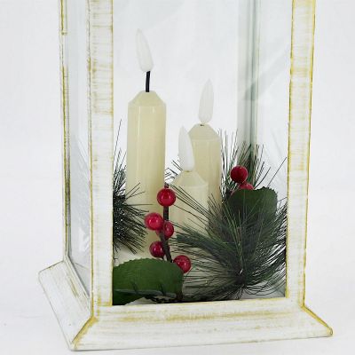 3. LANTERN ADVENT LANTERN LED 30CM 3 CANDLES WHITE
