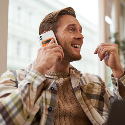 20. BOYA Notra Voice Recorder with AI Transcription - Orange