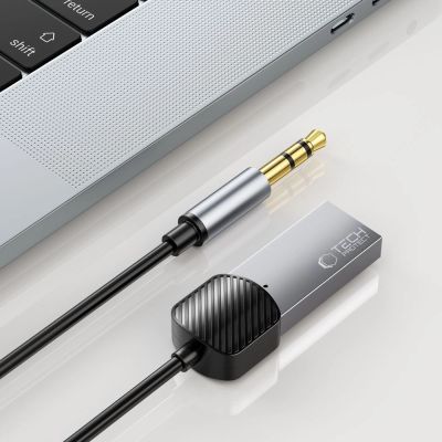 3. Tech-Protect UltraBoost audio adapter mini jack 3.5mm (male) / Bluetooth - gray