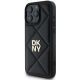 2. DKNY Quilted Stack Logo iPhone 16 Pro Case - Black