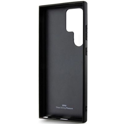 7. BMW BMHCS24L23RCGPK S24 Ultra S928 black/black hardcase Signature Leather Crossing Lines Pattern