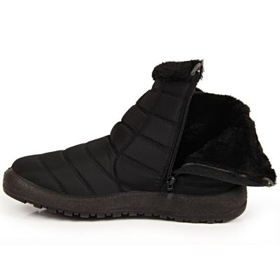 8. NEWS W EVE181A waterproof zipper snow boots black 