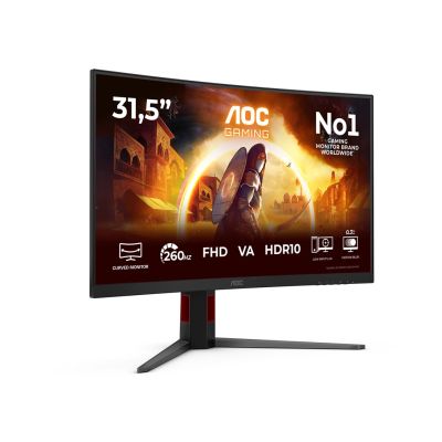19. Monitor 31.5" AOC G4 C32G4Z 1920x1080px Full HD LCD Curved Black, Red