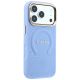 4. Guess Saffiano Peony & Ring MagSafe case for iPhone 17 Pro Max / 18 Pro Max - light blue