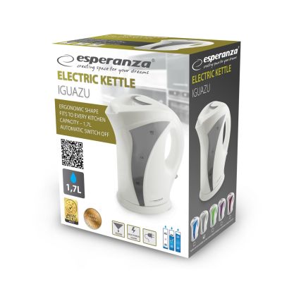 2. Esperanza Iguazu EKK018E electric kettle (2200W 1.7l; gray)
