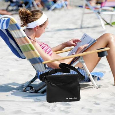 7. Wozinsky WWS-01 Waterproof PVC Waist Bag - Black
