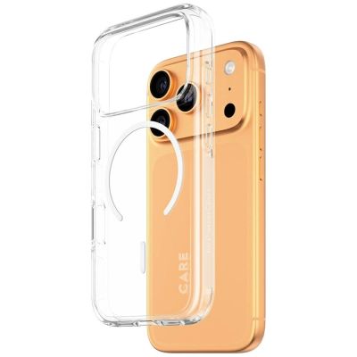 2. CARE by PanzerGlass Flagship Urban Explorer Case w. White MagSafe for iPhone 17 Pro - Transparent