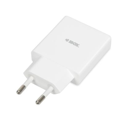 11. IBOX UNIVERSAL CHARGER C-43 GAN PD30W SLIM USB A+C WHITE