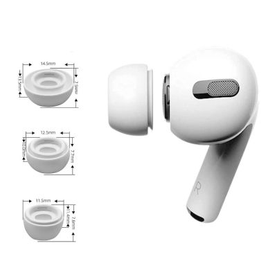 3. Tech-Protect Ear Tips for AirPods Pro 1 / 2 in sizes S / M / L - white (3 pcs.)