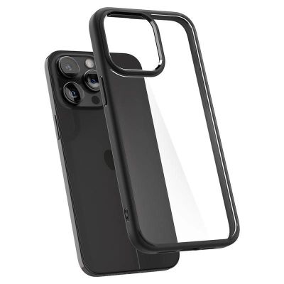 11. Spigen Crystal Hybrid iPhone 15 Pro Case - Black