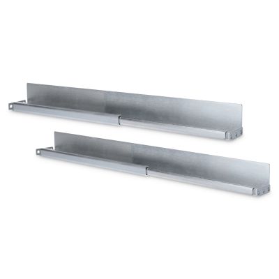 L-shaped support rails for 483 mm (19") server cabinets