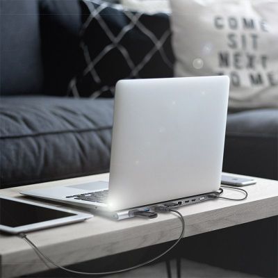 8. LogiLink UA0373 - Wired - USB 3.2 Gen 1 (3.1 Gen 1) Type-C - 100 W - 3.5 mm - 10,100,1000 Mbit/s - Aluminum