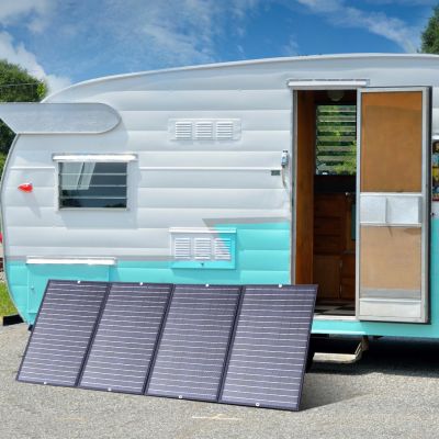 5. Choetech SC010 solar tourist charger, foldable, 160W - black