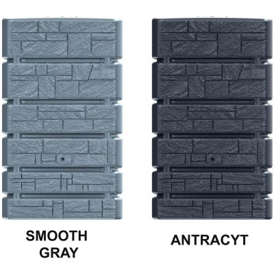 2. RAINWATER TANK TOWER STONE 500L SMOOTH GRAY