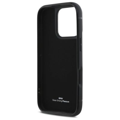 7. BMW Sign Leather Cardslot Case for iPhone 16 Pro Max - Black