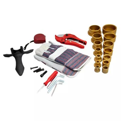 2. Dedra 1500W PVC pipe welder with accessories and case