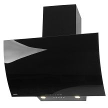 AKPO WK-4 Clarus 60 Black chimney hood (600mm; curved black glass front)