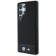 2. BMW Leather Tricolor Stripe MagSafena Samsung Galaxy S25 Ultra Case - Black