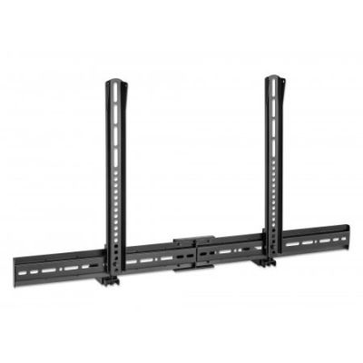 3. Manhattan 461849 Speaker Mount Wall Plastic, Steel Black