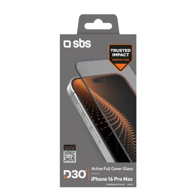 2. SBS Tempered Glass D3O with frame for iPhone 16 Pro Max