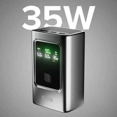 2. Powerbank SBS 10000mAh PD 35W with LCD display - gray