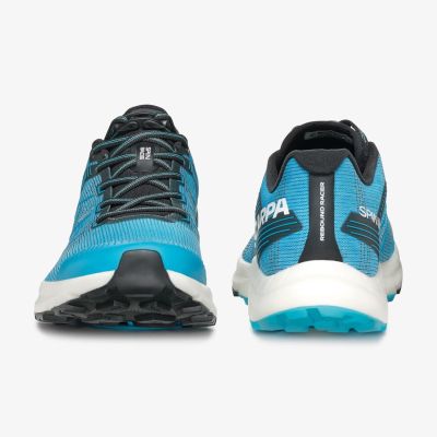 6. Scarpa Spin Race Men's Running Shoes - Azure/White