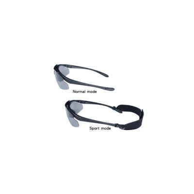 3. Wosport Black Shooting Glasses - 3 Interchangeable Lenses, Strap