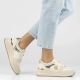 6. Women's leather shoes, sneakers, beige, Filippo DP7769