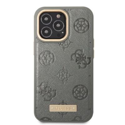 3. Guess GUHMP13LSAPSTG iPhone 13 Pro / 13 6.1" grey/grey hardcase Peony Logo Plate MagSafe