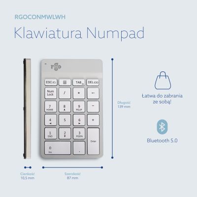 9. R-Go Tastatur Nummernblock Break Bluetooth take